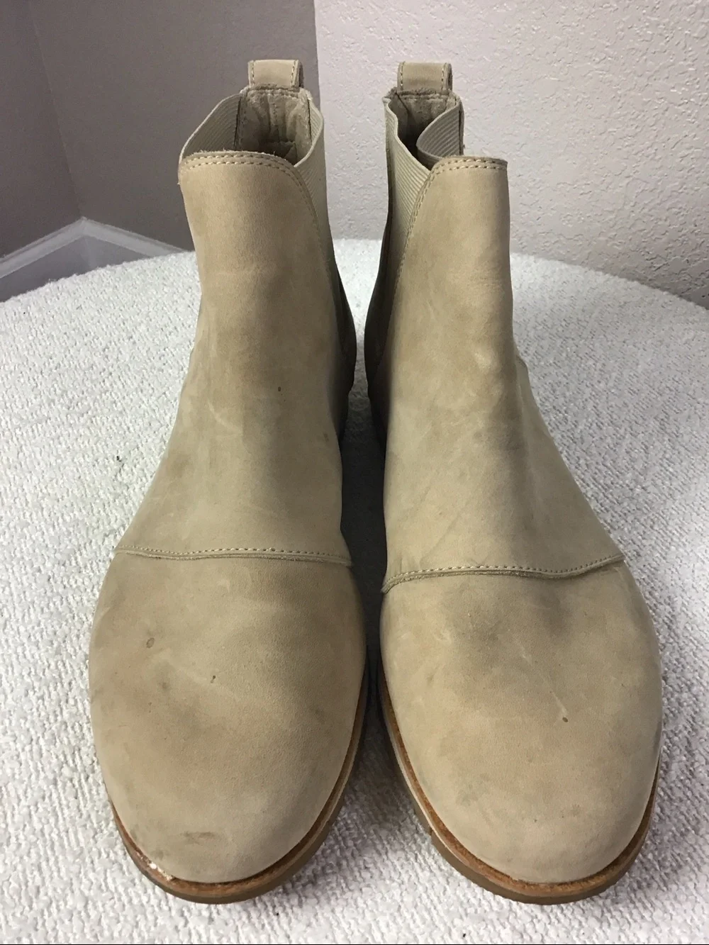 Sorel Harlow Chelsea Tan suede leather boot Size 10.5